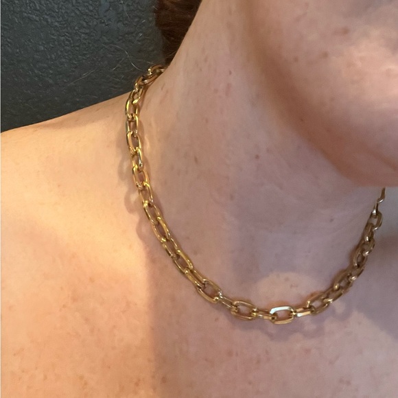 Jennifer Fisher XS Essentials Necklace Gold Plate - Picture 2 of 5